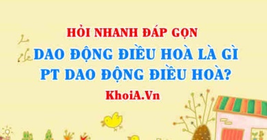 Dao động điều hoà là gì? Phương trình dao động điều hoà có dạng nào? Hỏi nhanh đáp gọn môn Lí